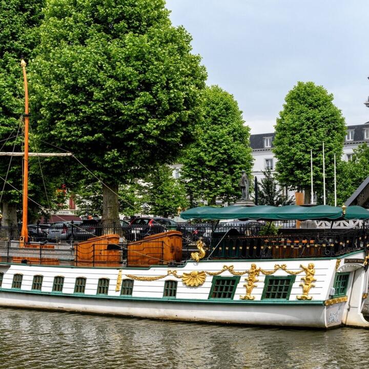 Tocht met de Barge richting 3 Leien