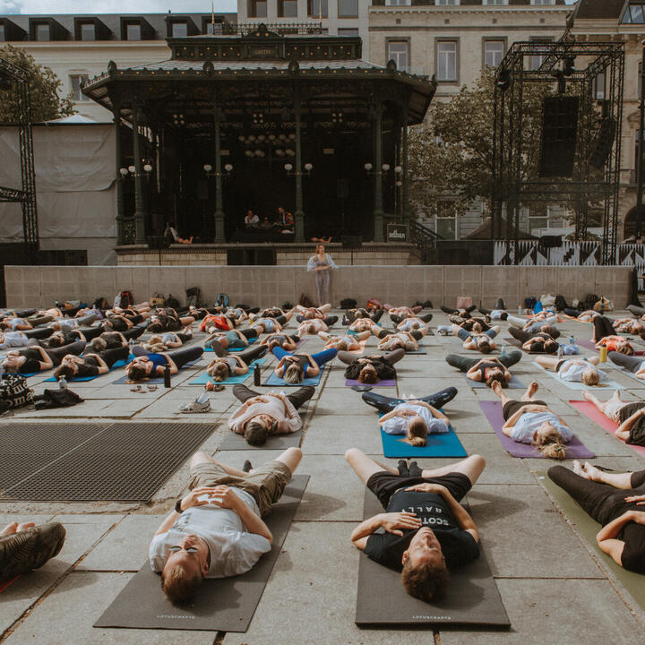 Yoga op de Kouter