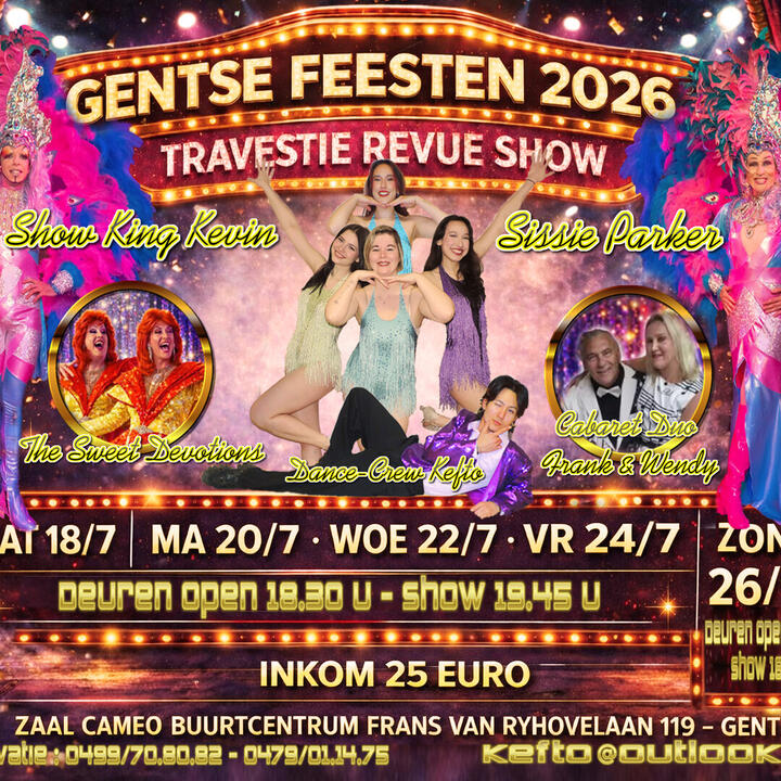 affiche van de show