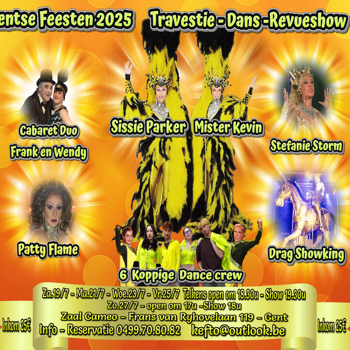 affiche van de show