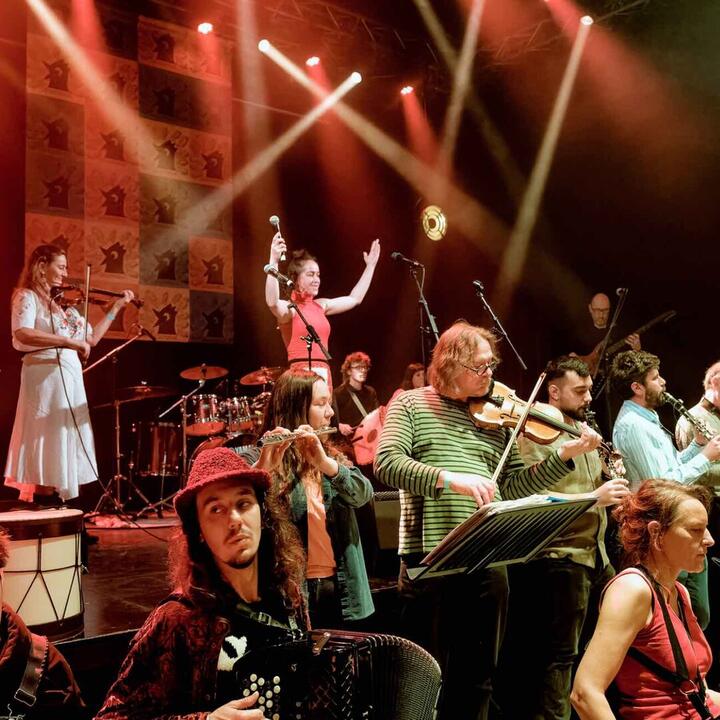 grote groep muzikanten
