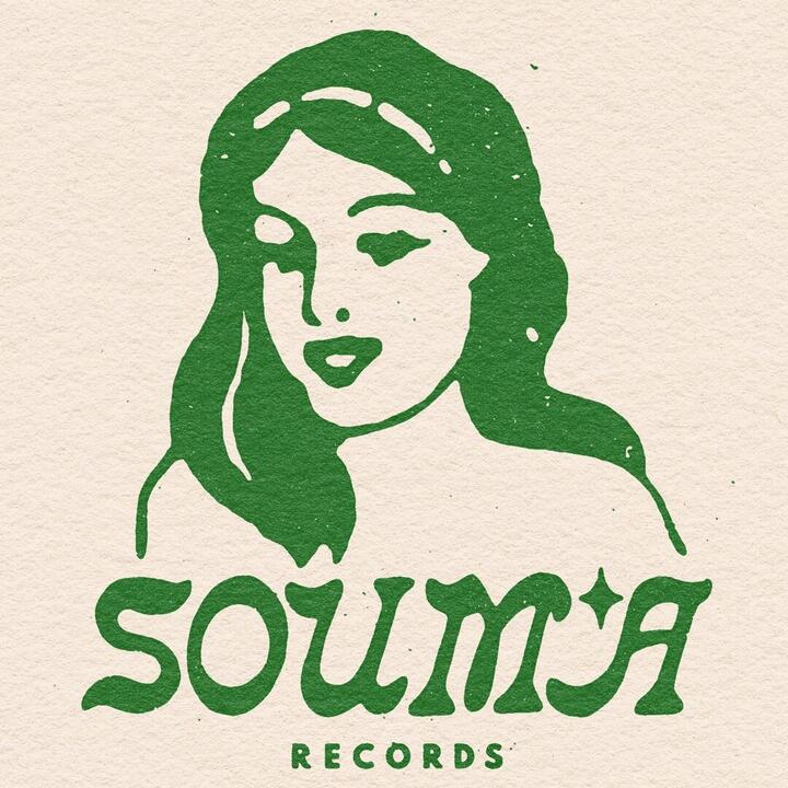tekening van een meisje en eronder Souma Records