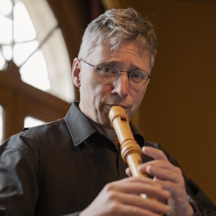 Jan Devlieger op bokfluit