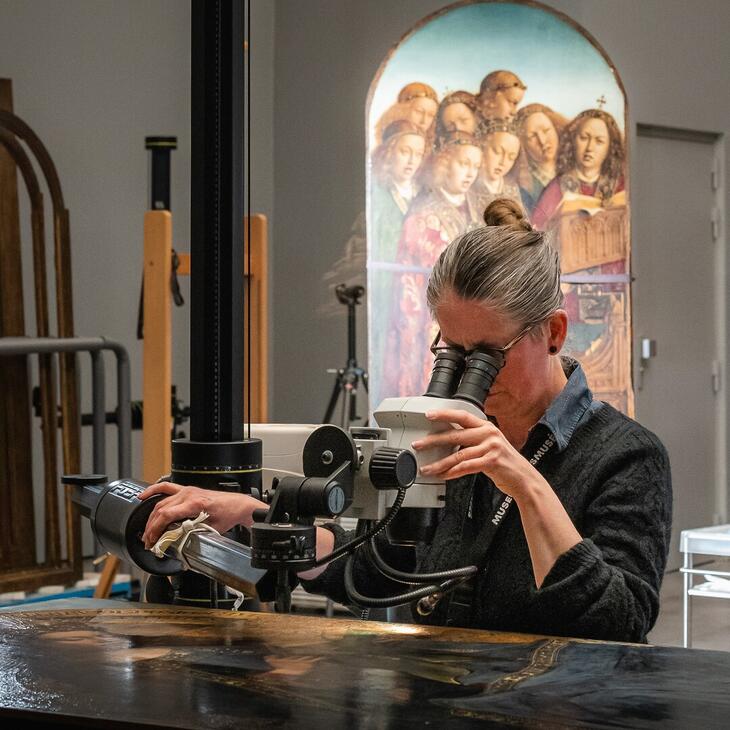 Restauratie Hubert en Jan van Eyck, De aanbidding van het Lam Gods, 1432, Met dank aan Sint-Baafskathedraal