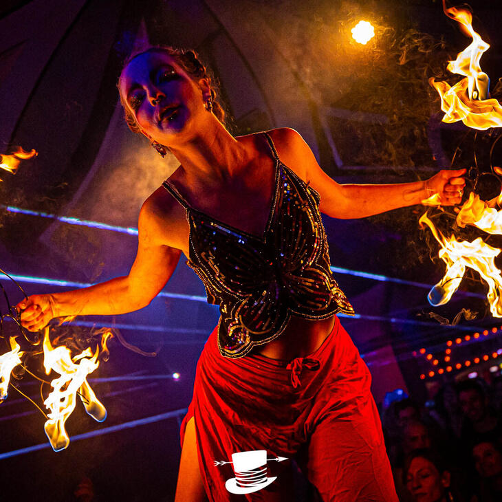 meisje met vuur